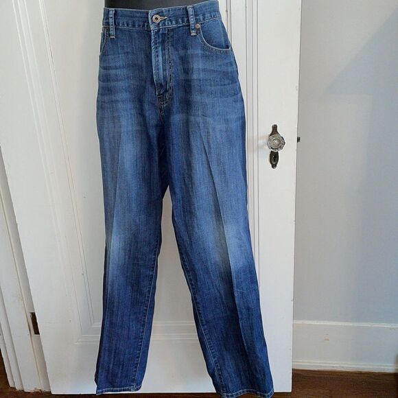 Lucky Brand 429 Classic Straight cotton/spandex denim blue jeans - Picture 1 of 8